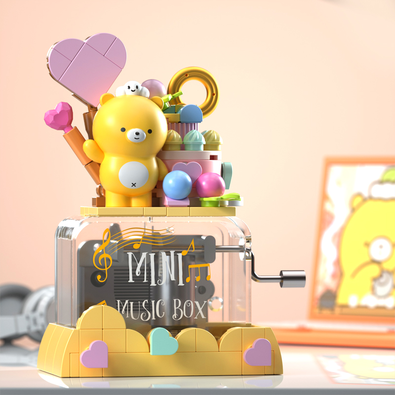 JK6201 熊大衛(wèi)甜心派對音樂盒